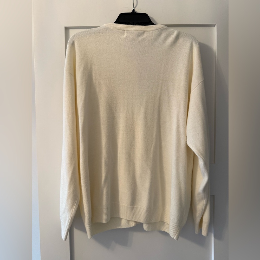 Milano Cream Cardigan with Gold Buttons – Size 18/20 - Picture 2 of 8